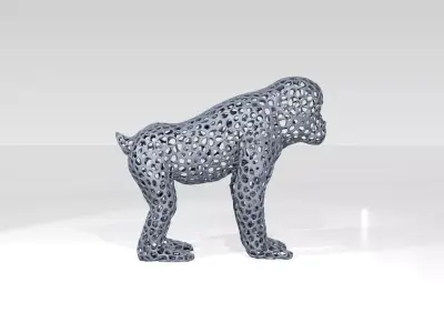 Monkey Voronoi 3D model