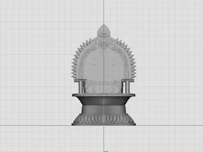 oil lamp Christians Christianity  3D model
