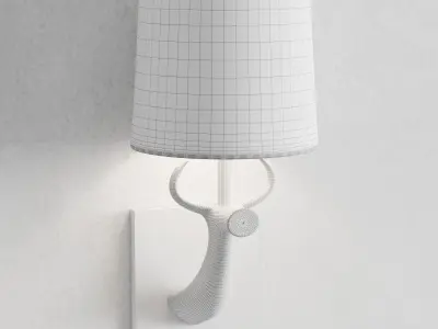 Cow wall light by Porta Romana 3D model