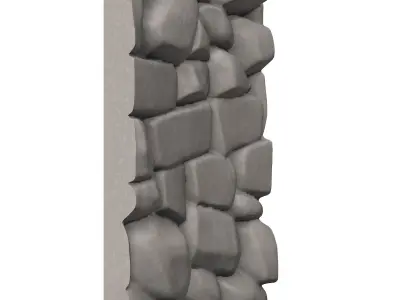 Faded Rough Rock Wall Prop 3D print model purchase