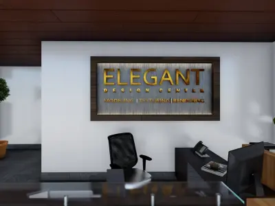 Lobby for Company Hotel Bank  3D model