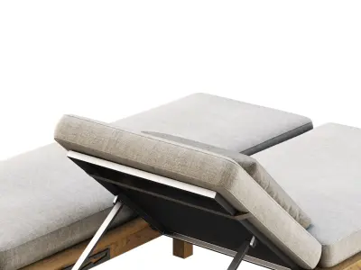 Sanday Double Daybed  3D model