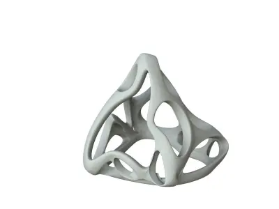 SciFi Cube Object No 62684 Low Poly Shape Low-poly 3D model