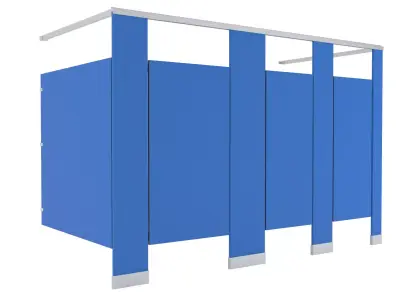 Toilet Stall-002 3D model