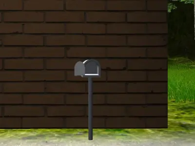 Mailbox Low-poly 3D model
