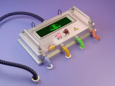 Bomb with cables Free 3D model