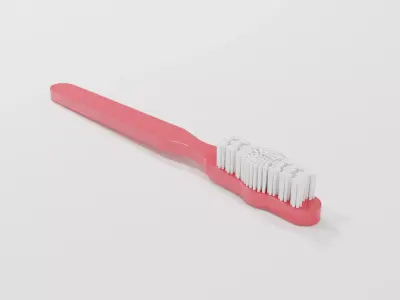 Toothbrush Low-poly 3D model