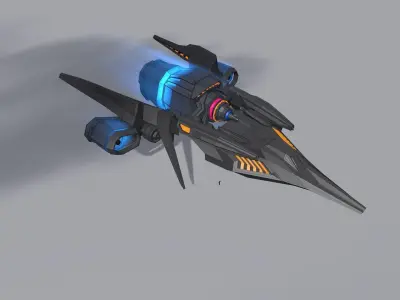 Sci Fi Spaceship 3D model
