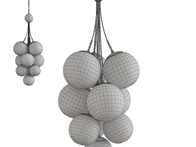 FARNESE CHANDELIER Low-poly 3D model