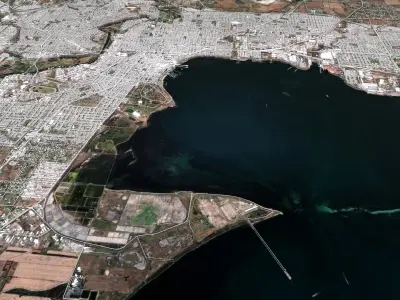 Cityscape Geelong Australia 3D model