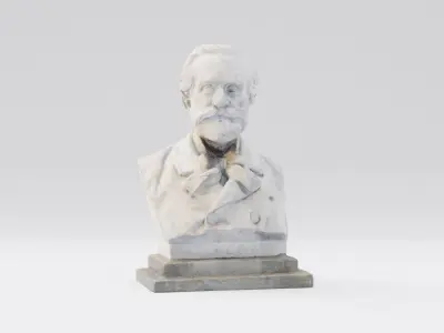 Giuseppe Verdi Statue Italian composer and politician 3D model