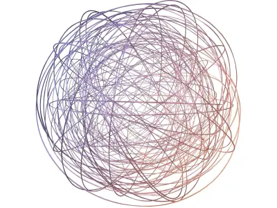Abstract Sphere Ball v5 005 3D model