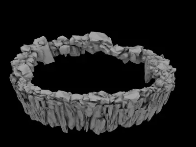 Xinshoucun cliffs 1 3D model