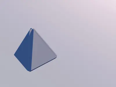 Sci Fi Object no 2 - Pyramid Sphere Torus 2019 Low Poly Low-poly 3D model