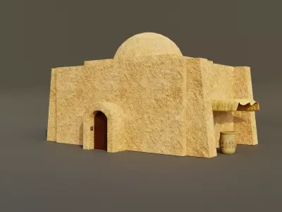 Tatooine Building and Accessories 3D model