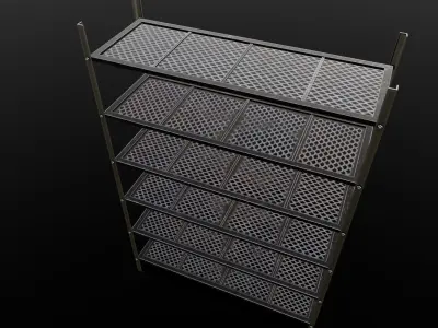 Shelf 3D Model Low-poly 3D model