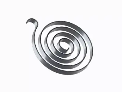 Spiral Torsion Spring 3D print model