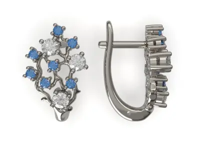 Botanical Earrings 3D print model