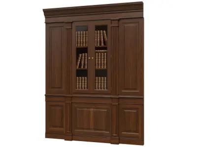 Built-in bookcase  900 3D model