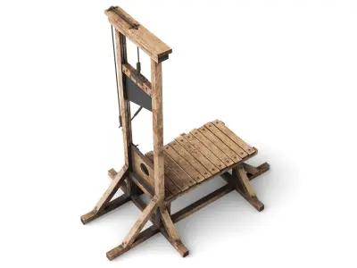 Guillotine for Execution 3D model