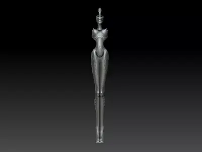 Korn Microphone Stand By H R Giger High Poly 3D Model 3D model