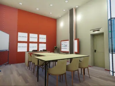 Glasses store - showroom Low-poly 3D model