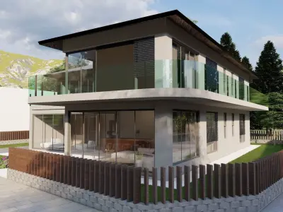 Modern House 006 3D model