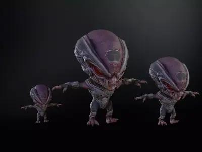 Minimonster6Pack1 Low-poly 3D model