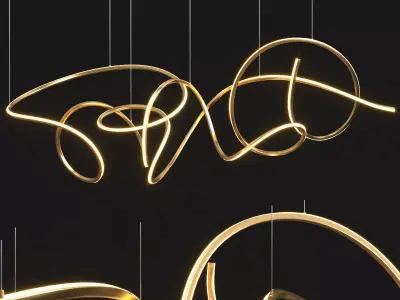 Inari Chandelier 3D model