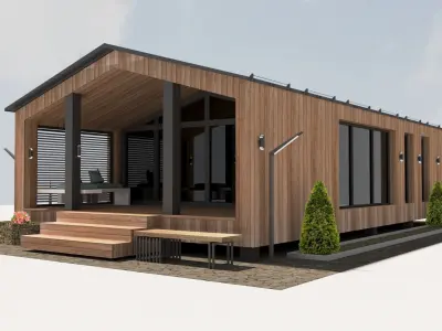 barnhouse 3D model Low-poly 3D model