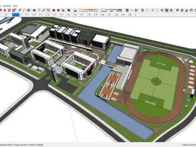 Sketchup School and University B8 3D model