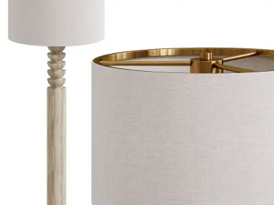 Lathe Floor Lamp By Arhaus 3D model