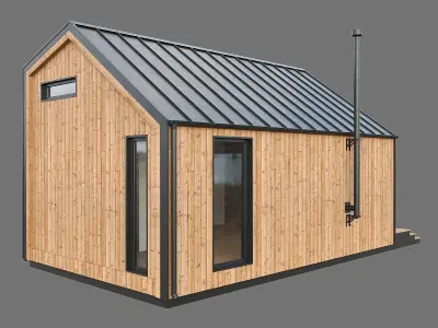 Barn house 03 3D model