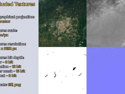 Curitiba Brazil City Landscape 3D Model 3D model