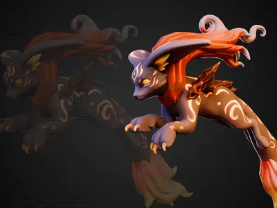  Fire Elemental Beast 