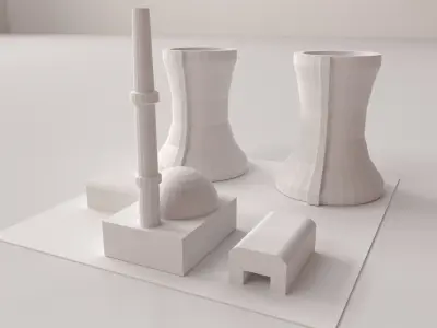 Nuclear Plant 3D model