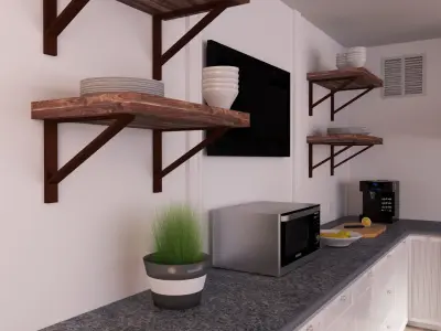 Kitchen design - design 3D model