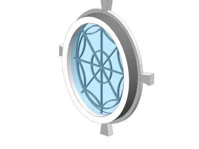 Oval window 3D model