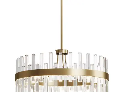 Bstack Modern Crystal Stripe Chandelier 3D model