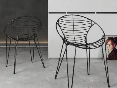 Chair Joli Wire 3D model