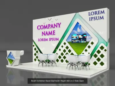 5 Exhibition Stand Stall Booth 3D model Collection 3D Model Pack get