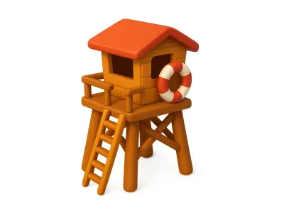 Beach Essentials Relics Low-poly 3D model