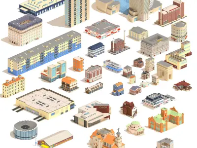 Epic Low Poly Bundle  Low-poly 3D model