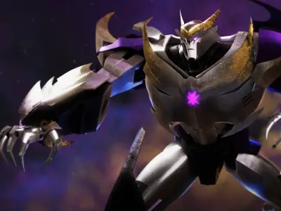 Megatron Transformers Prime Character Rig Low-poly 3D model