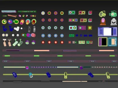 Downlight and Spotlight Set - 3ds Max and Vray Renderer 3D model