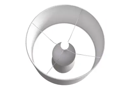 Contemporary Besame Floor Lamp in Cream Lacquer by Robert Kuo 3D model