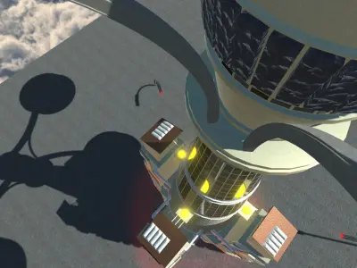 Sci-Fi Building 9 3D model