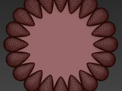 Wall mirror 4 3D model