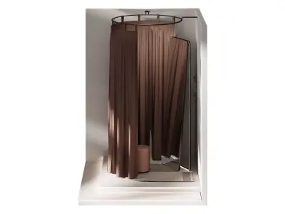 Fitting room 3D model