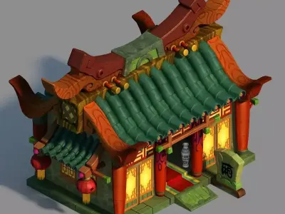 Game Gang Building - Primary Room 3D model